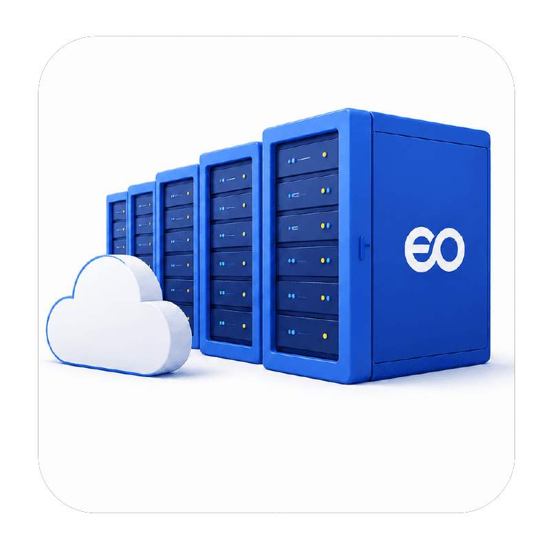 Data center development and infrastructure services graphic for EVO solutions